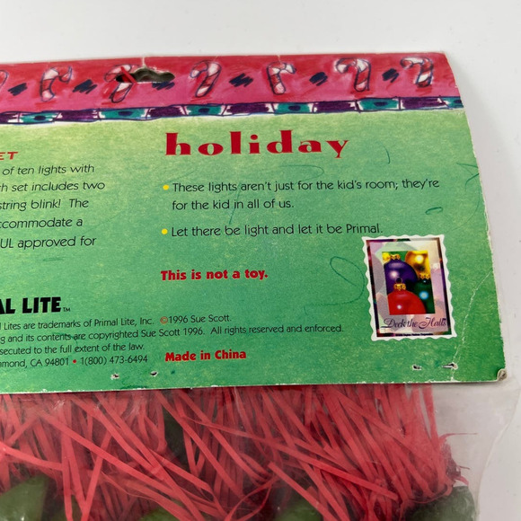 Vintage 1996 Primal Lite Mess-O-Trout Light Set 10 Trout Patio Lights Holiday - Picture 5 of 5